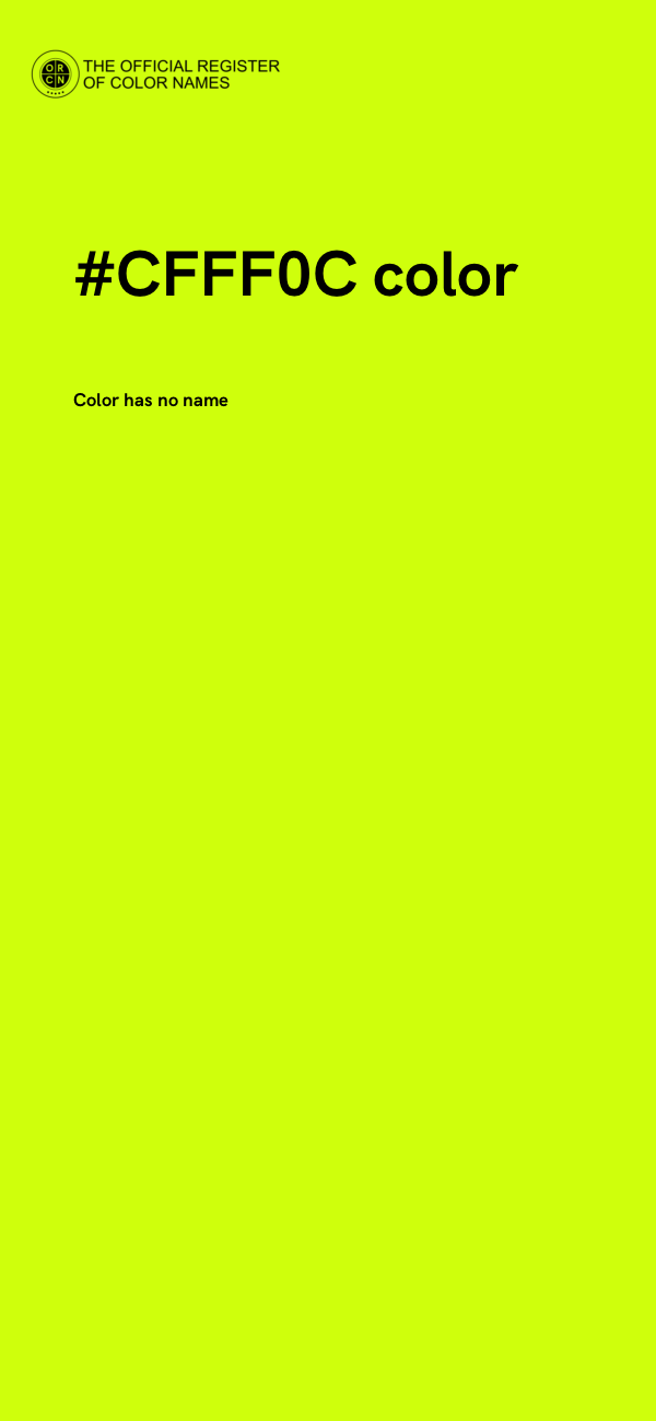 #CFFF0C color image