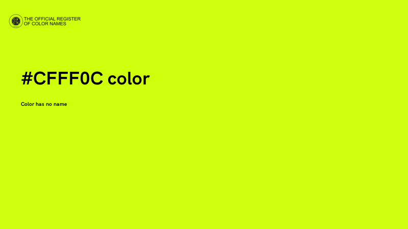 #CFFF0C color image