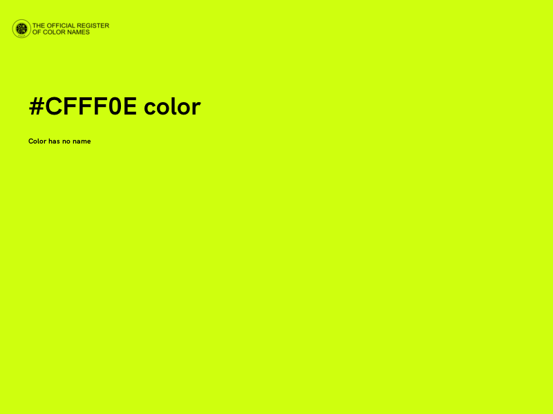 #CFFF0E color image