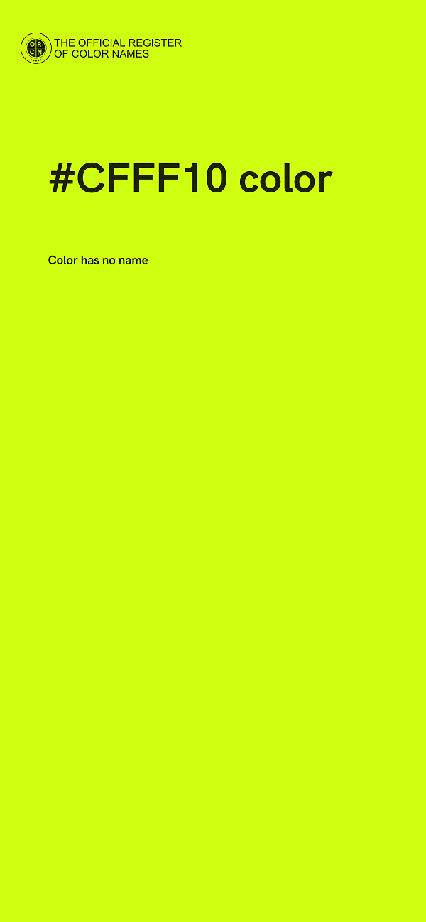 #CFFF10 color image