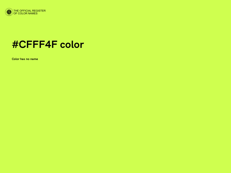 #CFFF4F color image