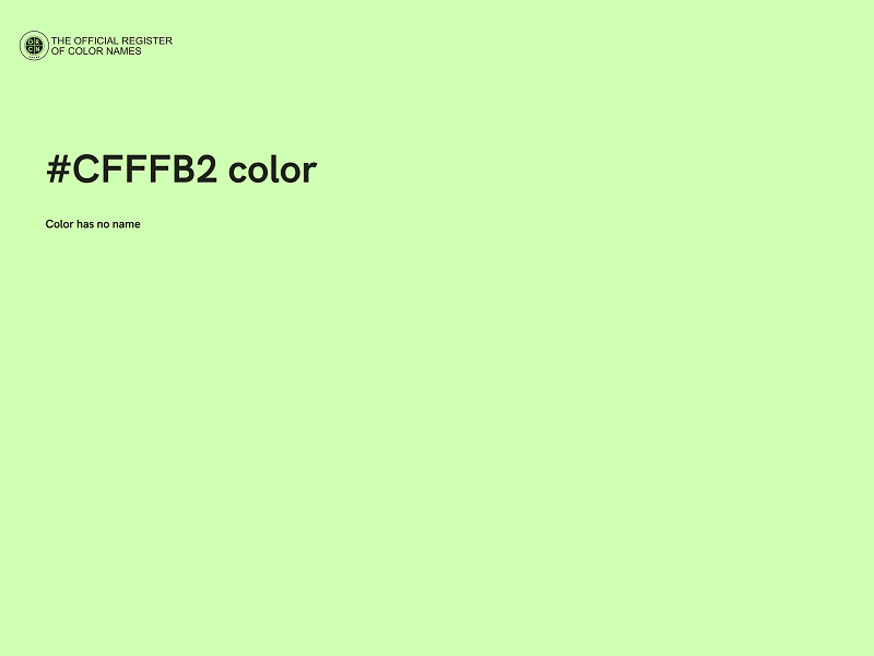 #CFFFB2 color image