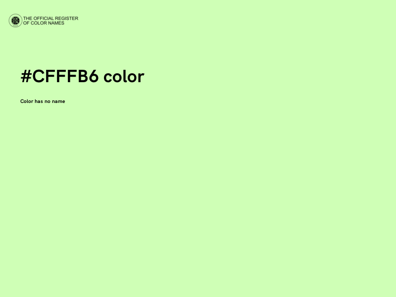 #CFFFB6 color image