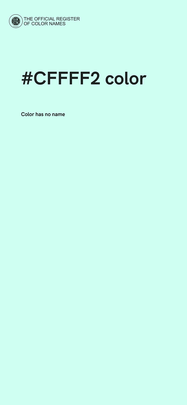 #CFFFF2 color image