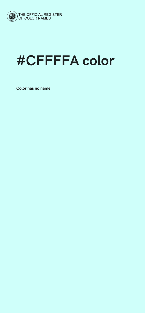#CFFFFA color image