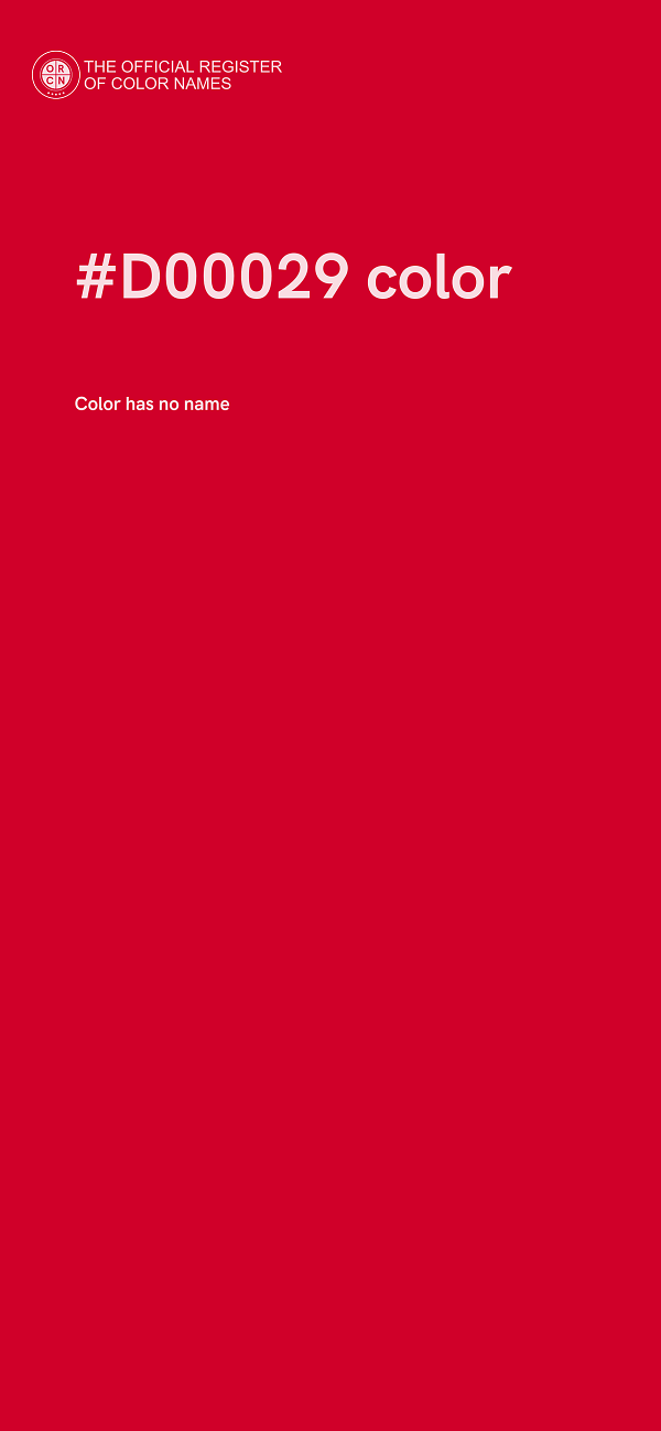 #D00029 color image