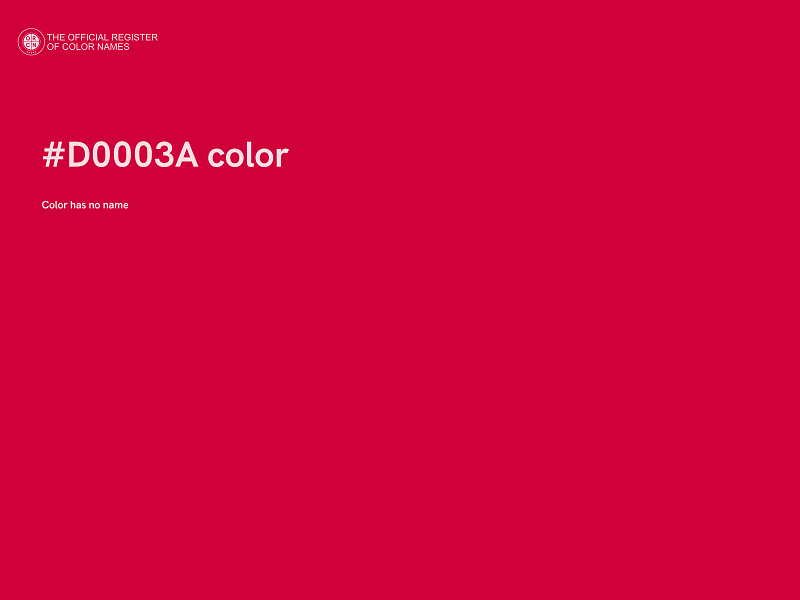 #D0003A color image