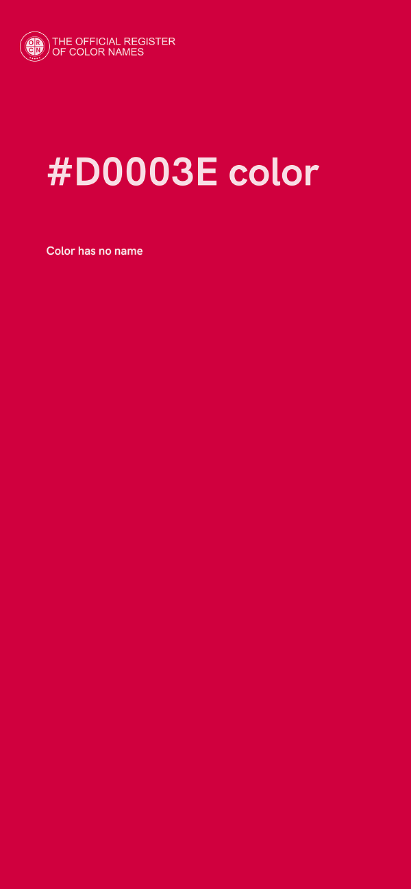 #D0003E color image