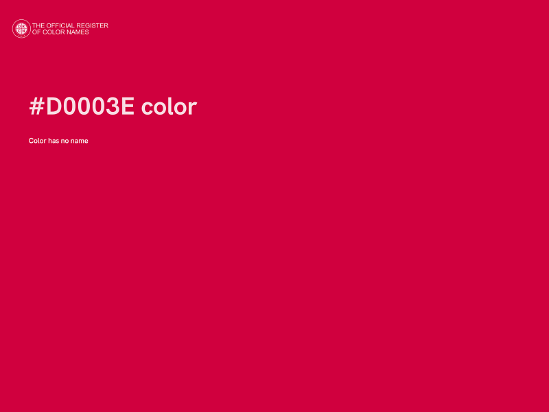 #D0003E color image