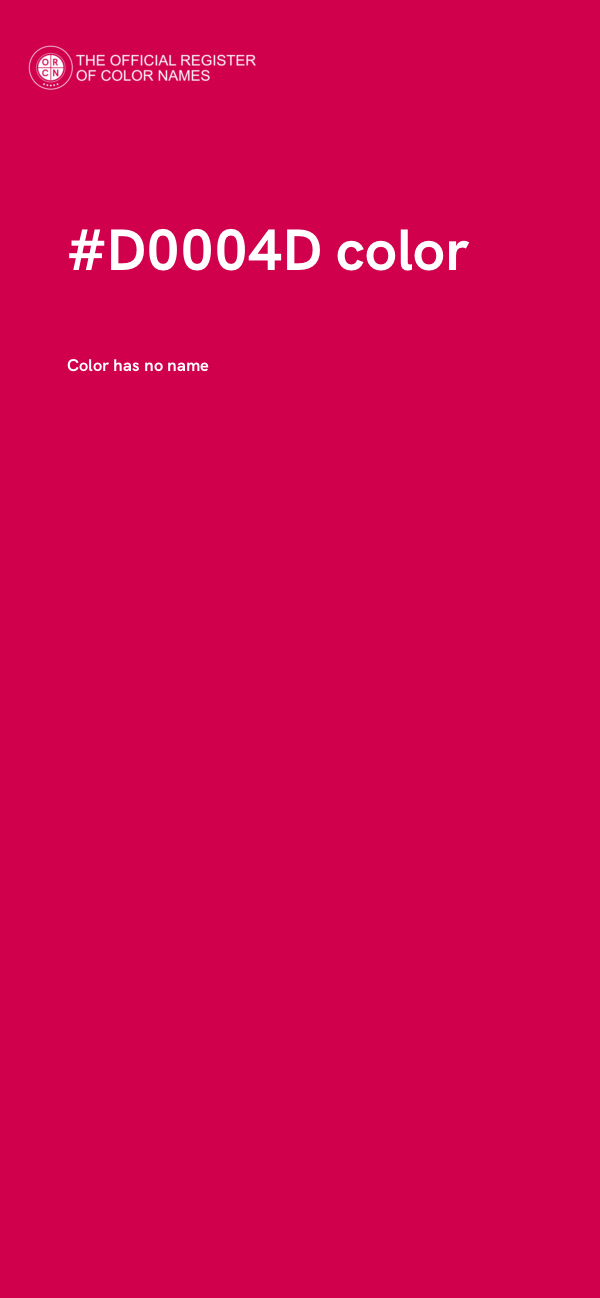 #D0004D color image