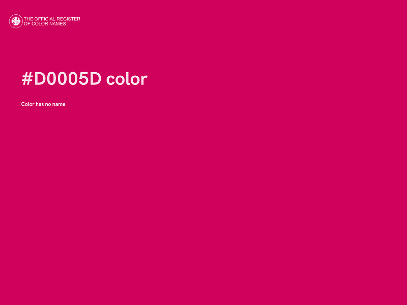 #D0005D color image