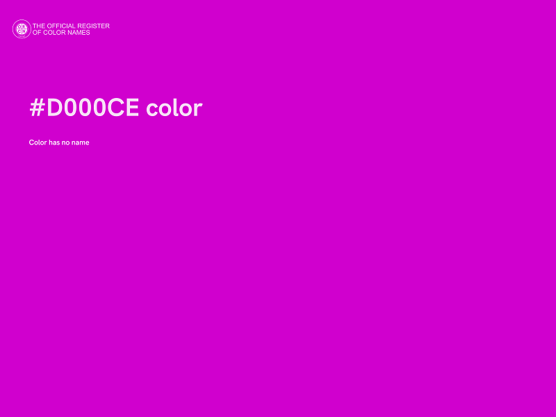 #D000CE color image