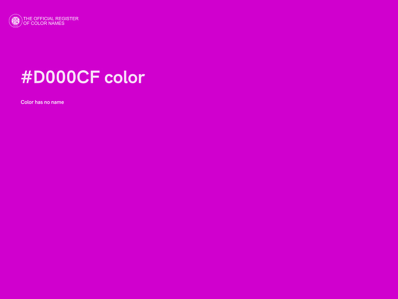 #D000CF color image