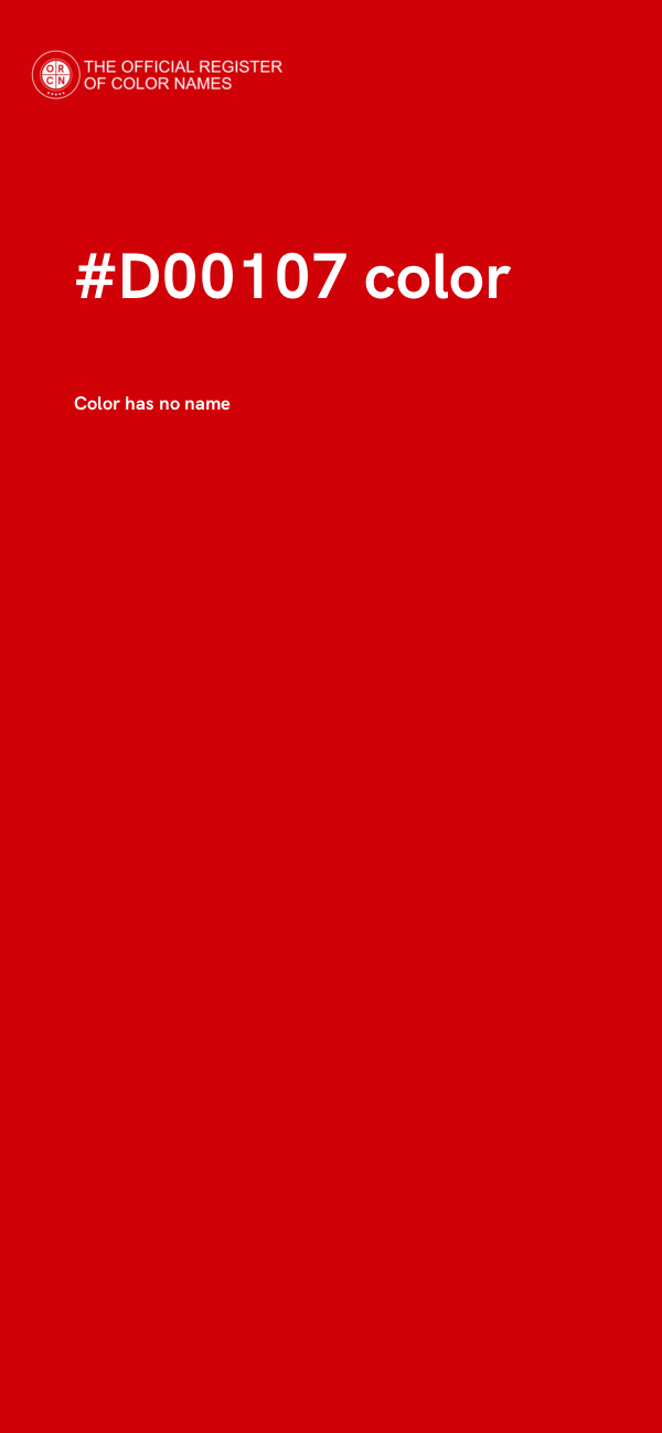 #D00107 color image