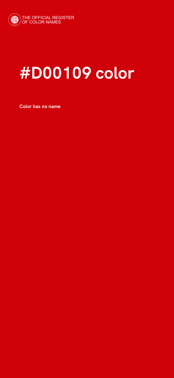 #D00109 color image