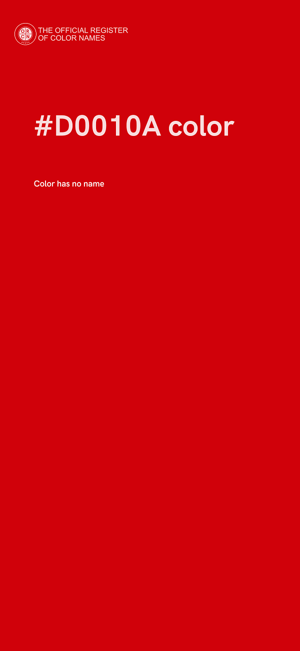 #D0010A color image
