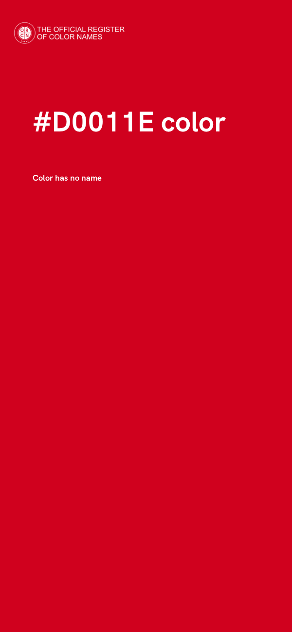 #D0011E color image
