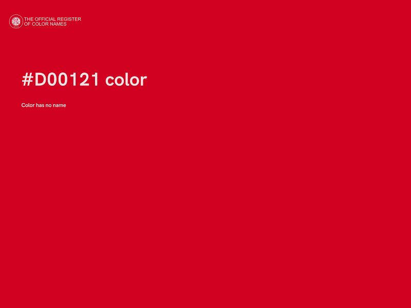 #D00121 color image