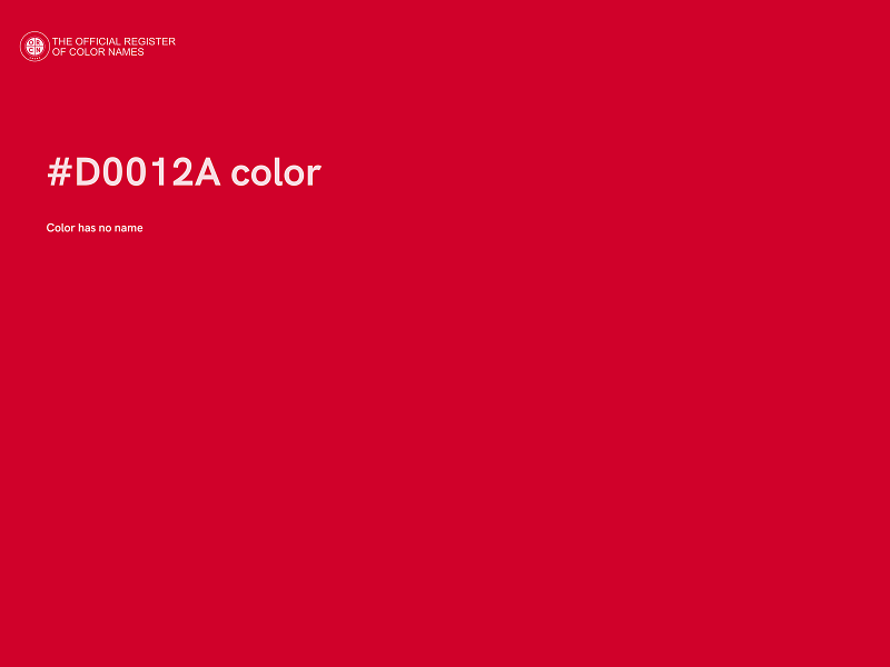 #D0012A color image