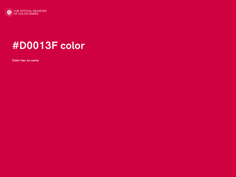 #D0013F color image