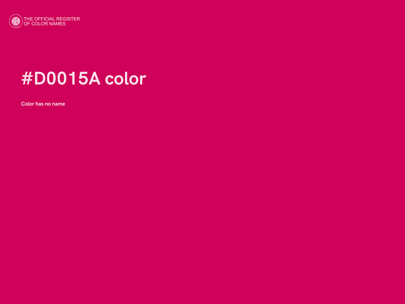 #D0015A color image