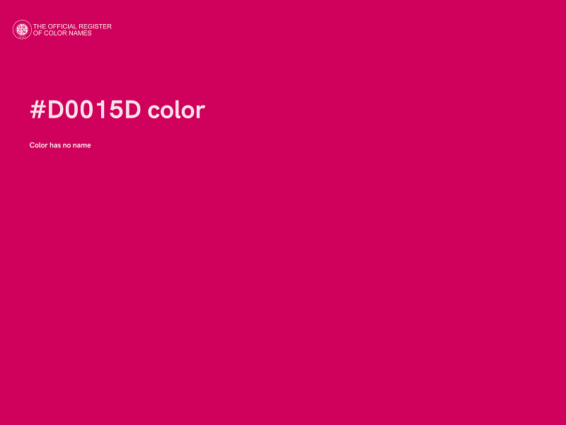 #D0015D color image