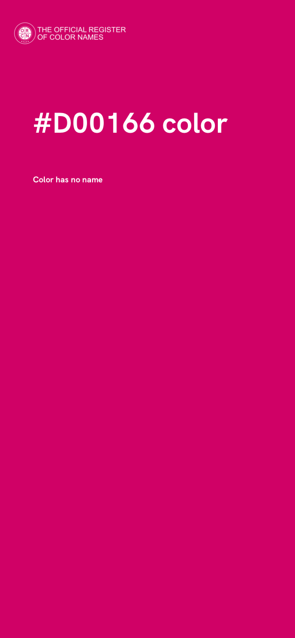 #D00166 color image