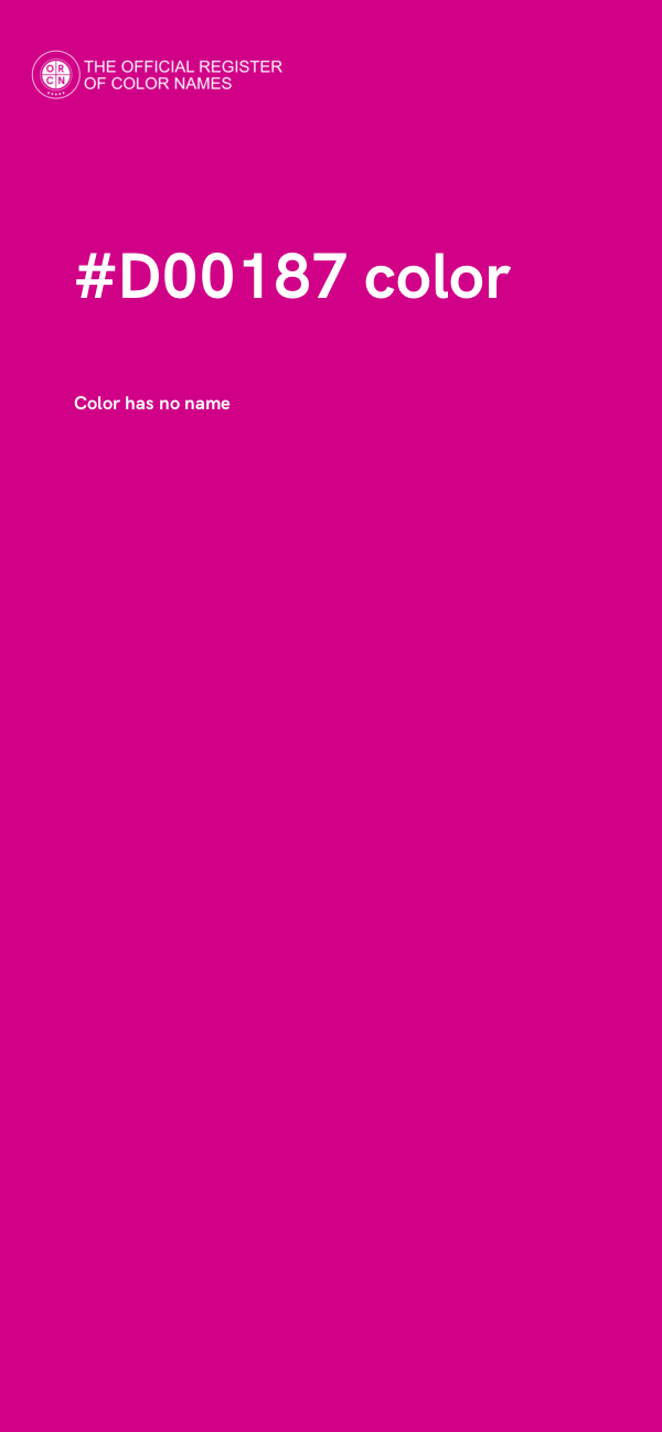 #D00187 color image