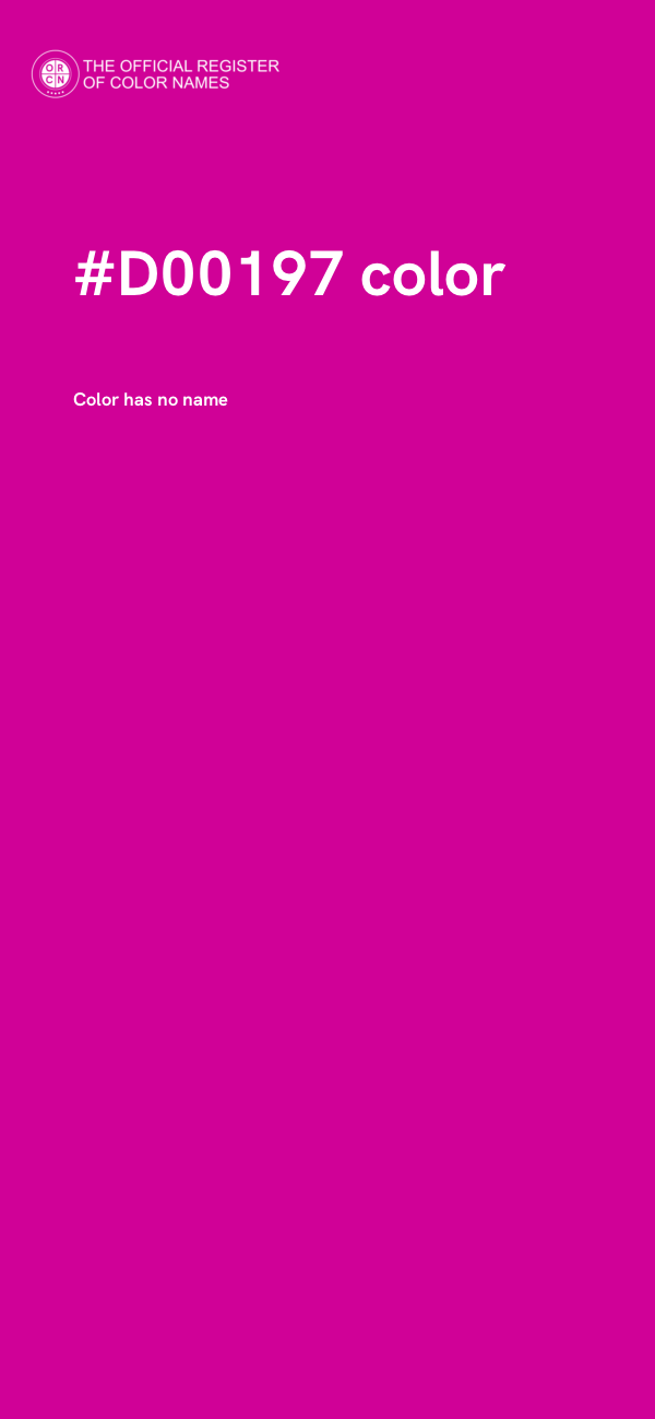 #D00197 color image