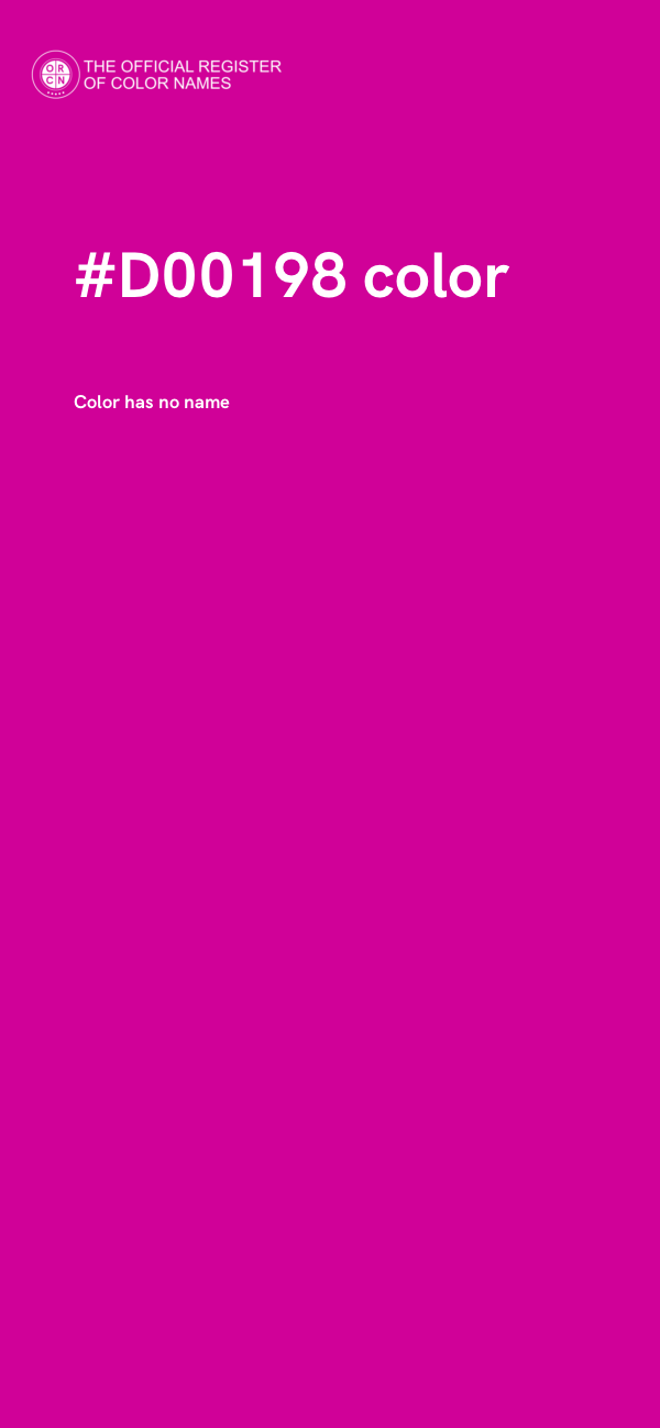 #D00198 color image