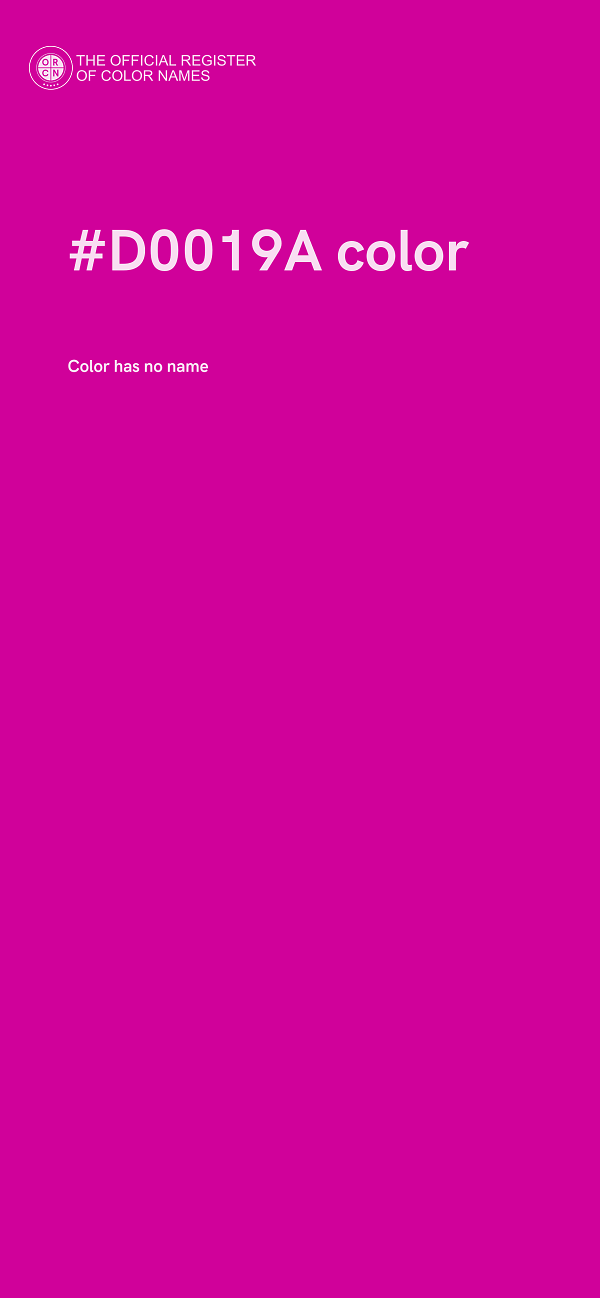 #D0019A color image