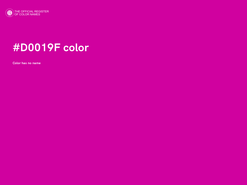 #D0019F color image
