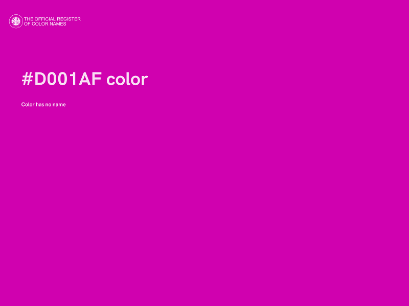 #D001AF color image