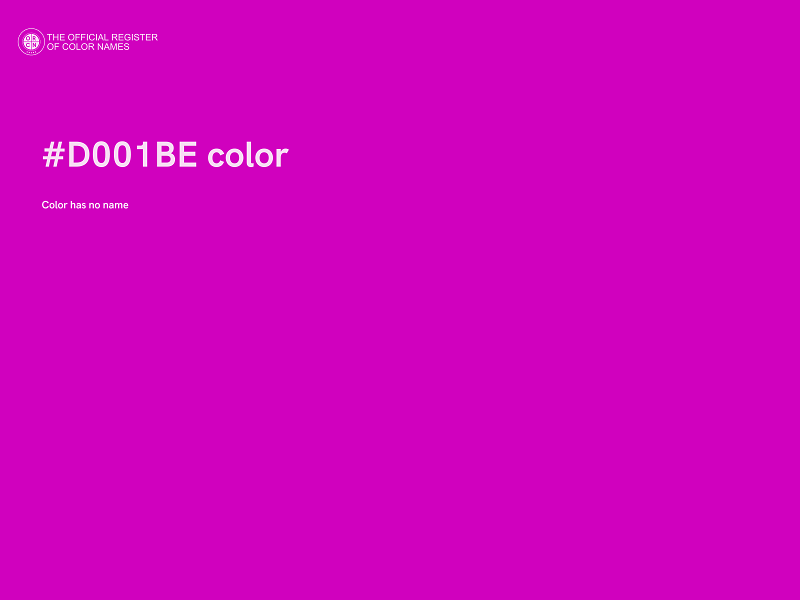 #D001BE color image