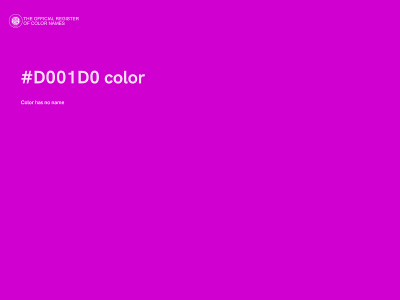#D001D0 color image