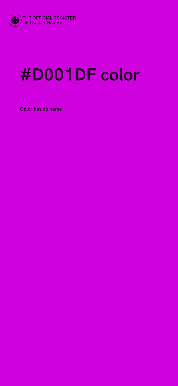 #D001DF color image