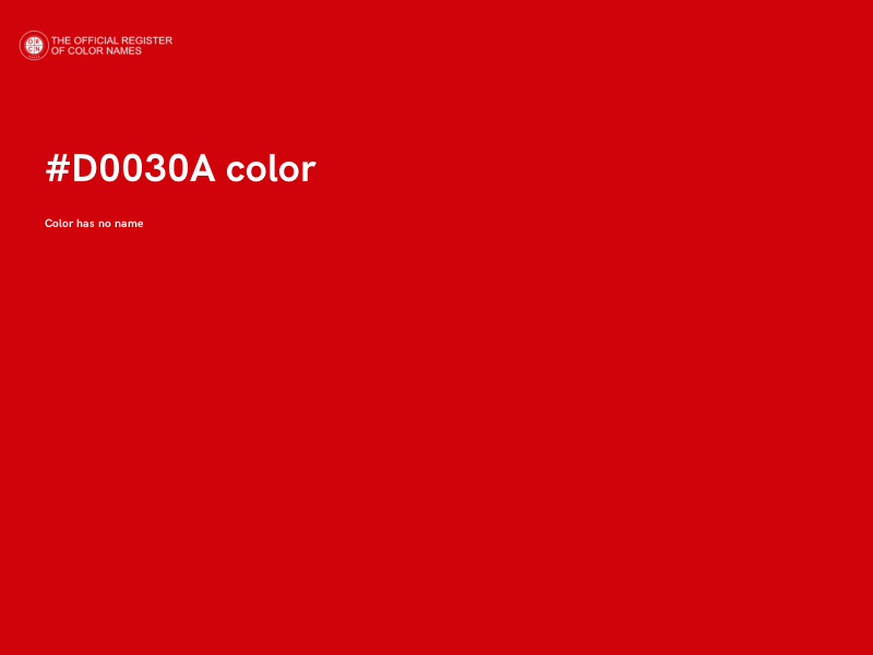 #D0030A color image