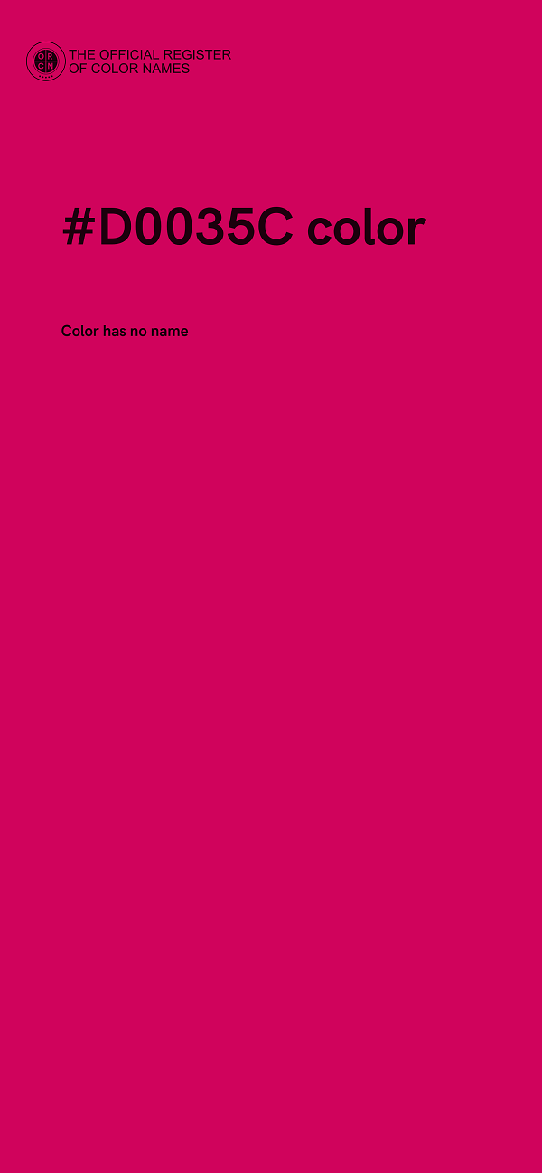 #D0035C color image