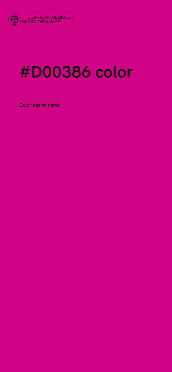 #D00386 color image