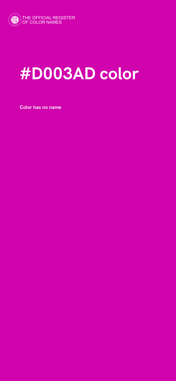 #D003AD color image