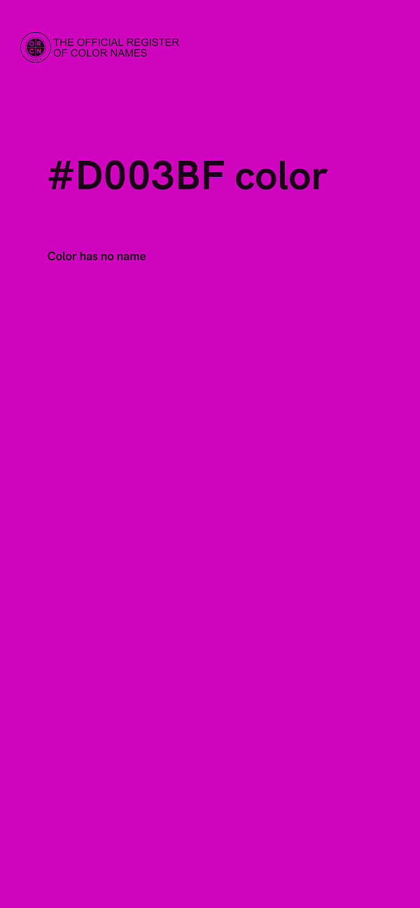 #D003BF color image