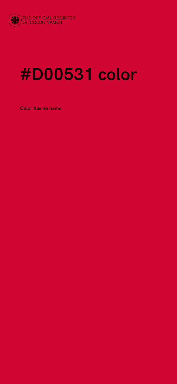 #D00531 color image