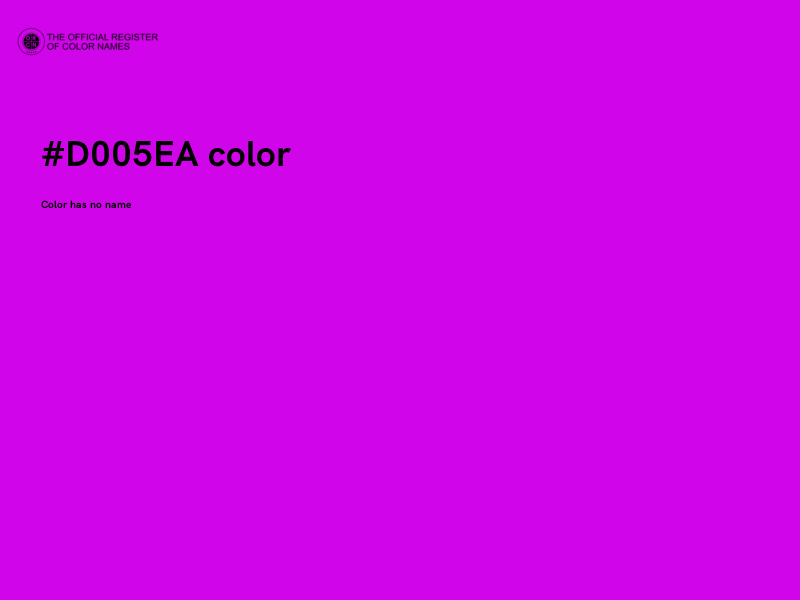#D005EA color image