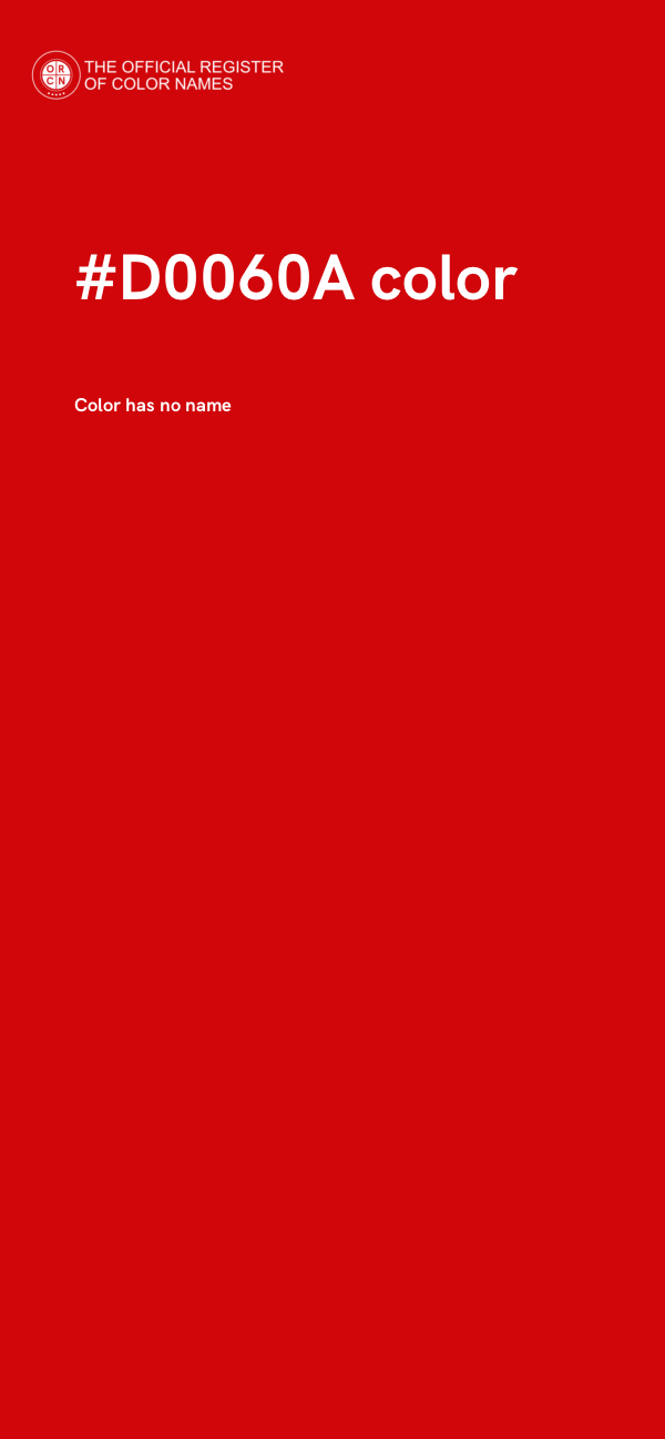 #D0060A color image