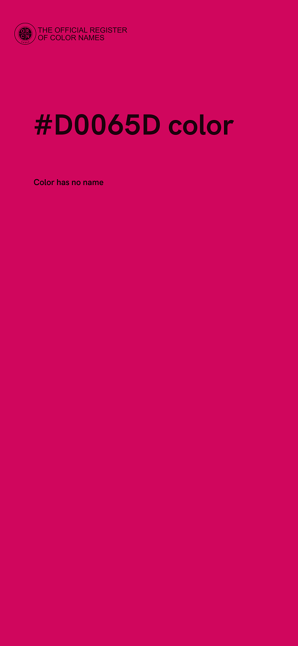 #D0065D color image
