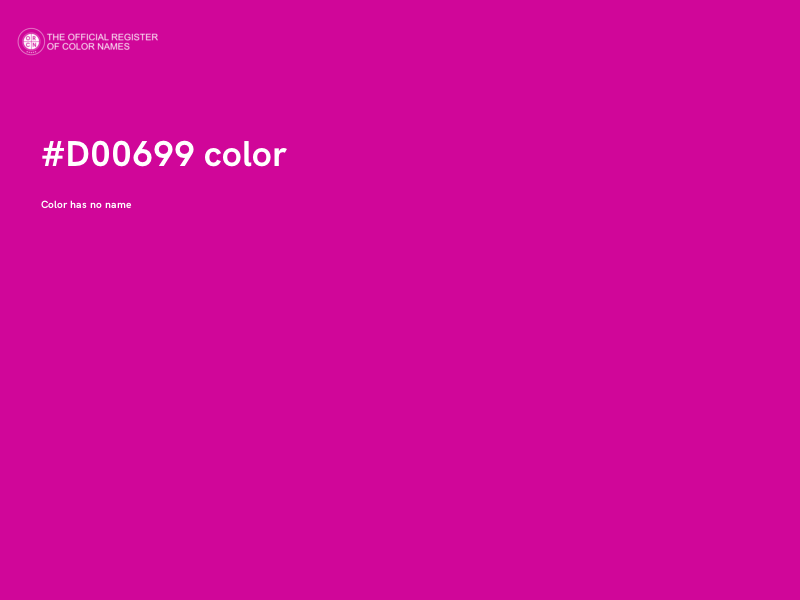 #D00699 color image