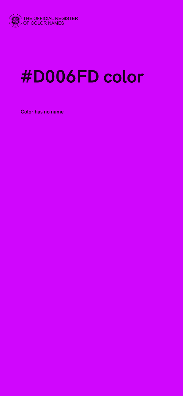 #D006FD color image