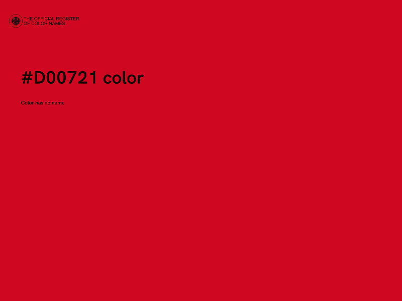 #D00721 color image