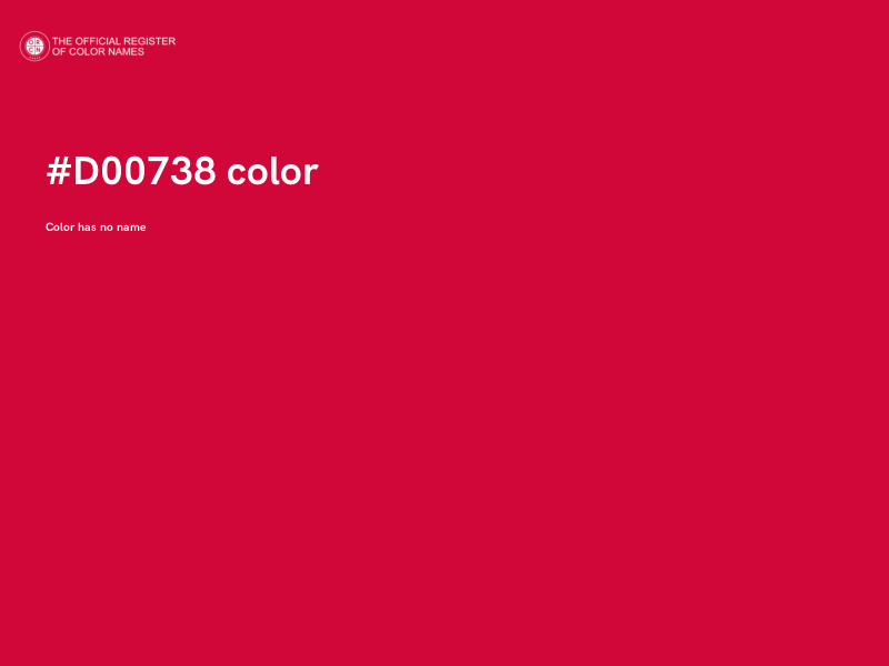 #D00738 color image
