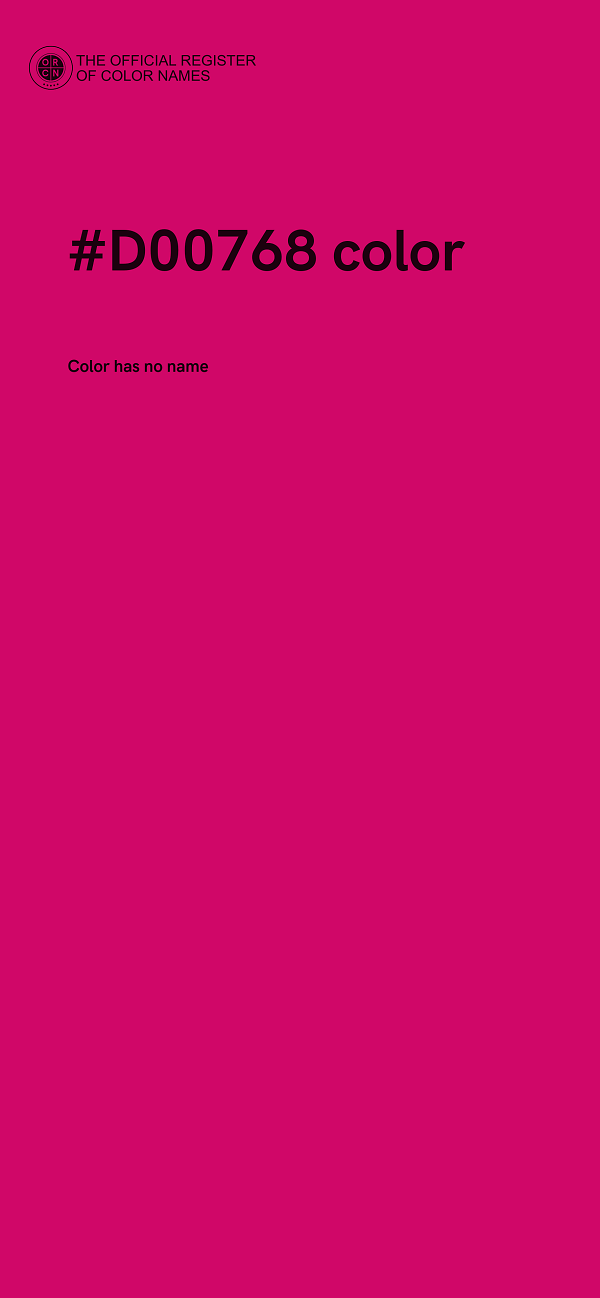 #D00768 color image